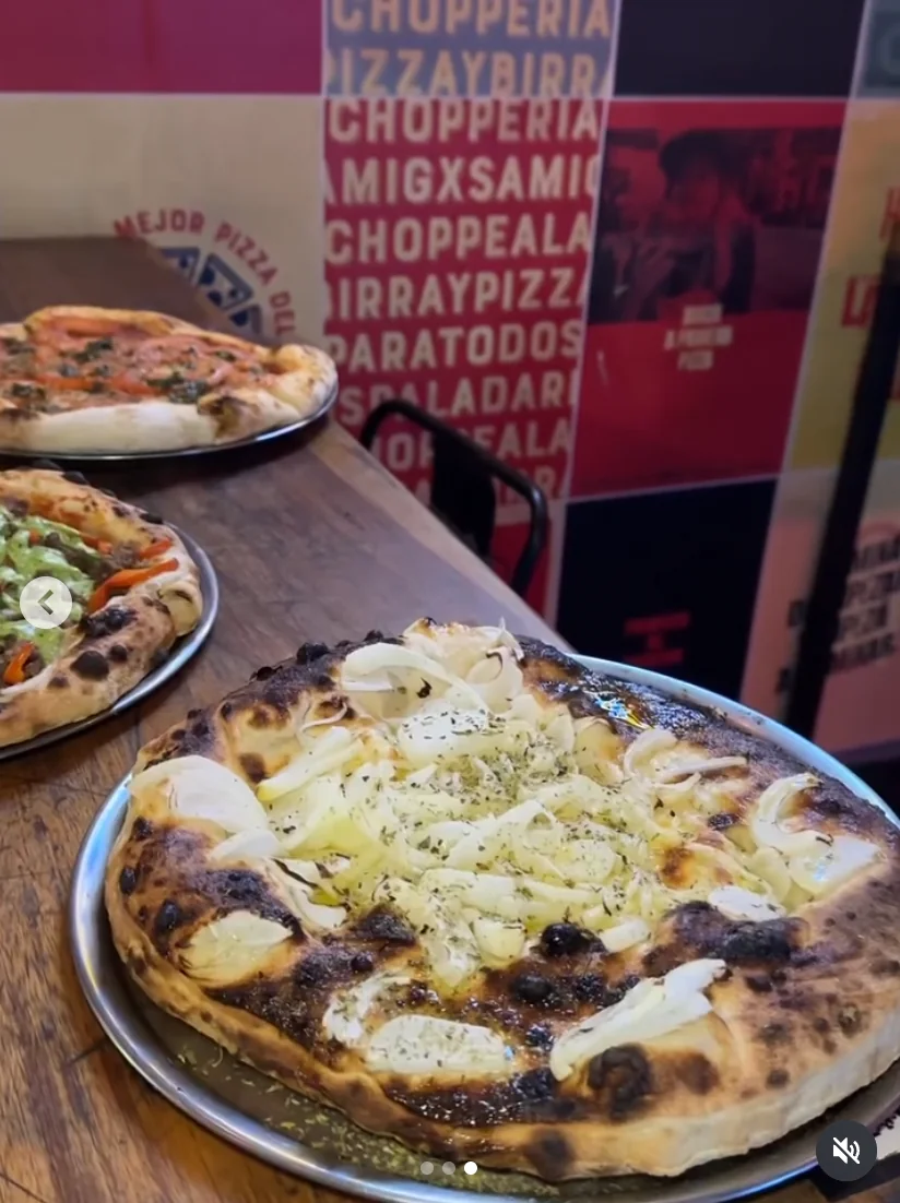 Pizza de la carta de La Choppería de Palermo