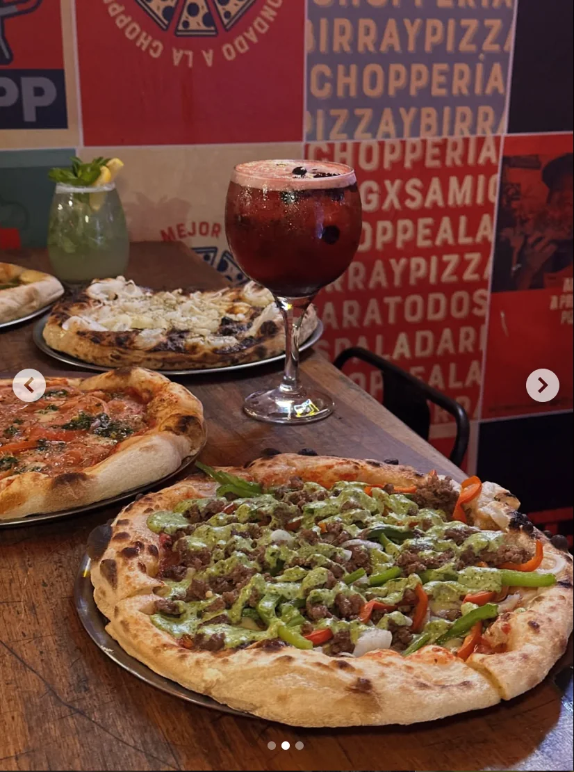 Pizzas de La Choppería de Palermo